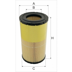Wkład filtra powietrza WPO 490 - Zamiennik: SA 16085, SL 5658.